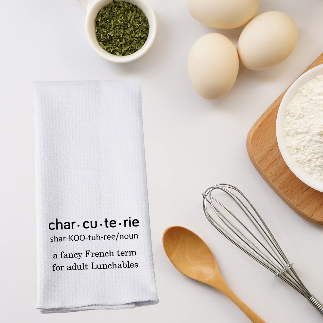 Pwhaoo Charcuterie Kitchen Towel Charcuterie Definition Kitchen Towel Charcuterie Board Gift Charcuterie Lover Gift (Char. Cu. T